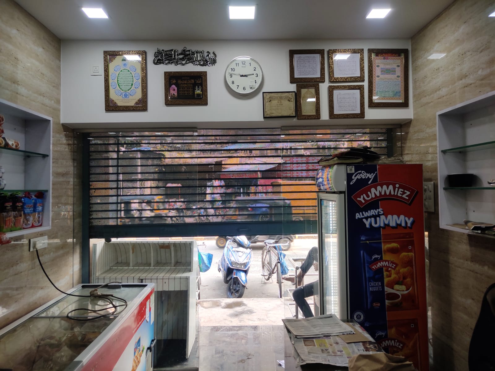 Completed shop interior